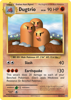 Dugtrio — Evolutions 56/108