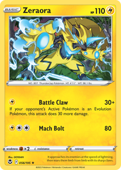 Zeraora — Silver Tempest 56/195