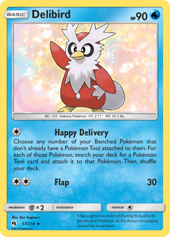 Delibird — Lost Thunder 57/214