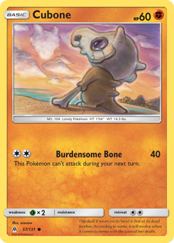 Cubone — Forbidden Light 57/131