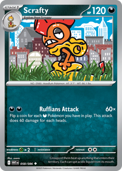 Scrafty — White Flare 58/86