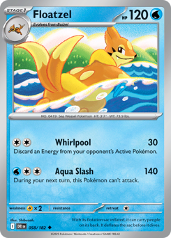 Floatzel — Destined Rivals 58/182