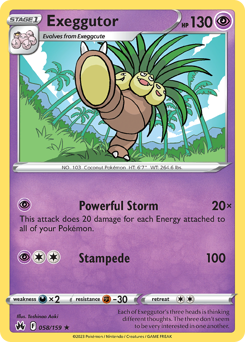 Exeggutor — Crown Zenith 58/159