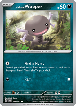 Paldean Wooper — Paldean Fates 58/91