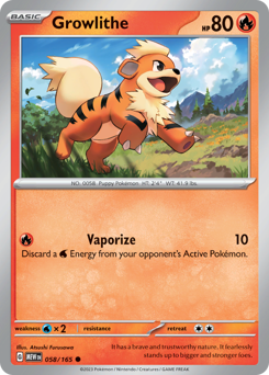 Growlithe — 151 58/165
