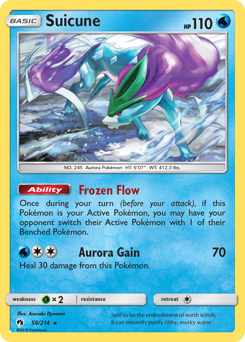 Suicune — Lost Thunder 59/214