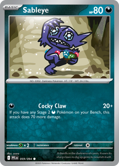 Sableye — Phantasmal Flames 59/94