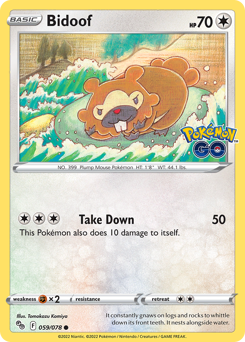 Bidoof — Pokémon GO 59/78