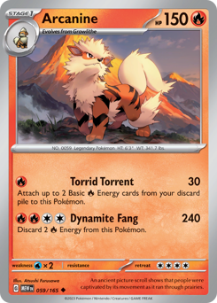 Arcanine — 151 59/165