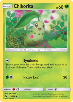 Chikorita — Lost Thunder 5/214