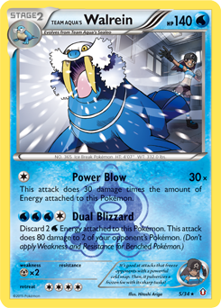 Team Aqua's Walrein — Double Crisis 5/34