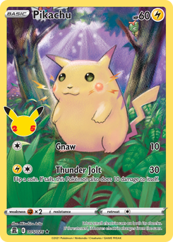 Pikachu — Celebrations 5/25