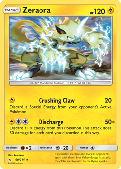 Zeraora — Unbroken Bonds 60/214