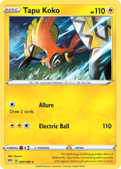 Tapu Koko — Darkness Ablaze 61/189