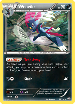 Weavile — Steam Siege 61/114