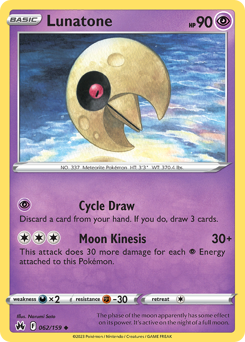 Lunatone — Crown Zenith 62/159