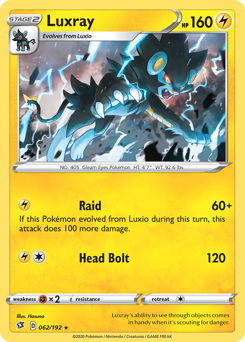 Luxray — Rebel Clash 62/192