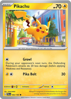 Pikachu — Paldea Evolved 62/193