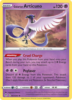 Galarian Articuno — Evolving Skies 63/203