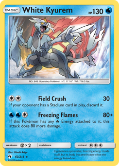 White Kyurem — Lost Thunder 63/214