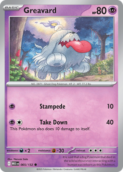 Greavard — Mega Evolution 65/132