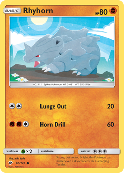 Rhyhorn — Burning Shadows 65/147