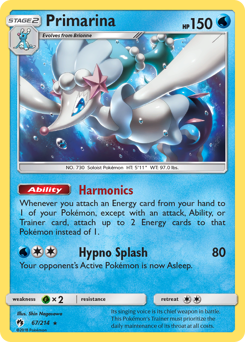 Primarina — Lost Thunder 67/214