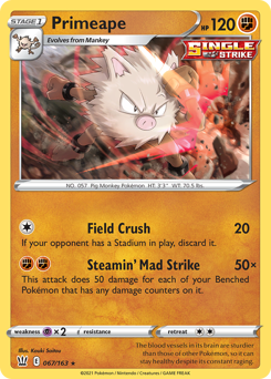 Primeape — Battle Styles 67/163