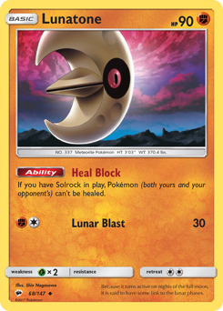 Lunatone — Burning Shadows 68/147