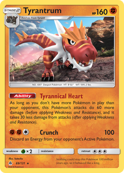 Tyrantrum — Forbidden Light 69/131