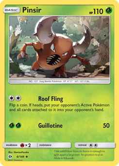 Pinsir — Sun & Moon 6/149