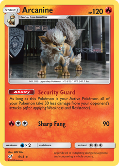 Arcanine — Detective Pikachu 6/18