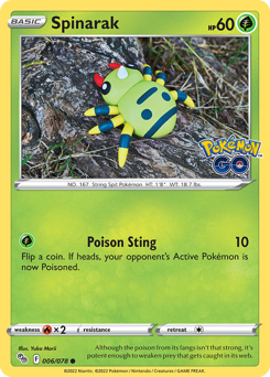 Spinarak — Pokémon GO 6/78