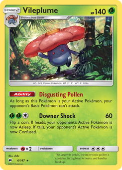 Vileplume — Burning Shadows 6/147