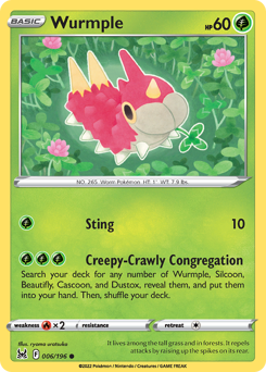 Wurmple — Lost Origin 6/196