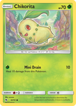 Chikorita — Lost Thunder 6/214