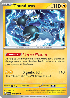 Thundurus — Obsidian Flames 70/197