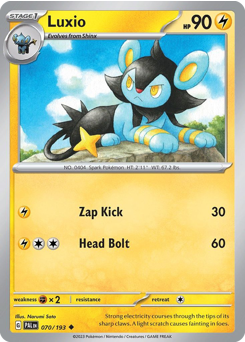 Luxio — Paldea Evolved 70/193