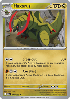 Haxorus — Black Bolt 70/86