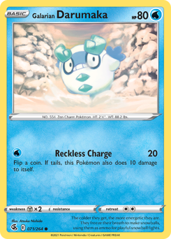 Galarian Darumaka — Fusion Strike 71/264