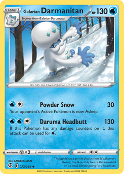 Galarian Darmanitan — Fusion Strike 72/264