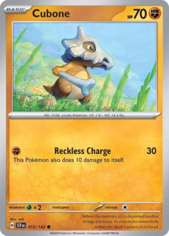 Cubone — Stellar Crown 72/142