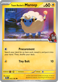 Team Rocket's Mareep — Destined Rivals 72/182