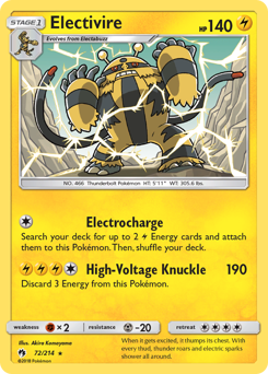 Electivire — Lost Thunder 72/214