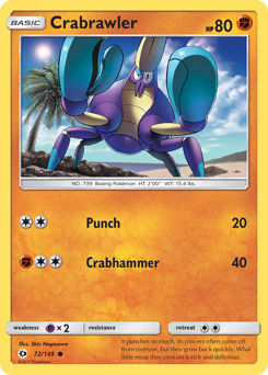 Crabrawler — Sun & Moon 72/149