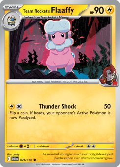 Team Rocket's Flaaffy — Destined Rivals 73/182