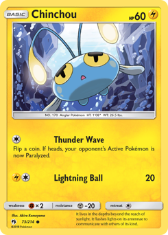 Chinchou — Lost Thunder 73/214