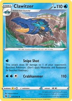 Clawitzer — Fusion Strike 75/264
