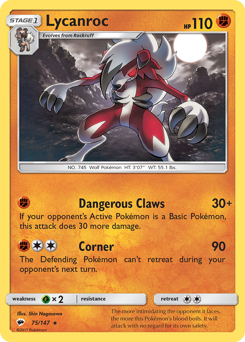 Lycanroc — Burning Shadows 75/147