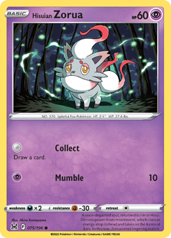 Hisuian Zorua — Lost Origin 75/196